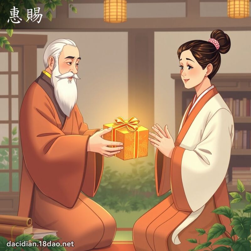 惠賜 - 國語大辭典配圖