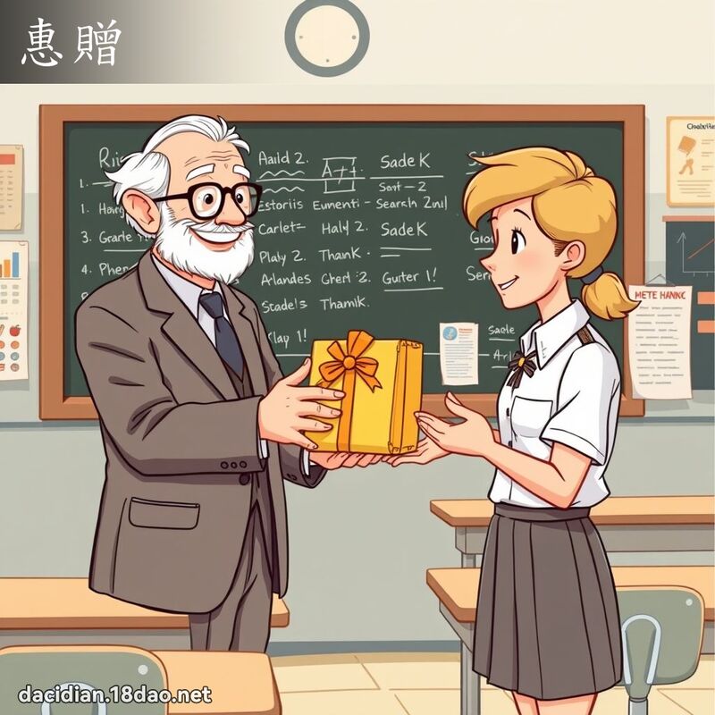 惠贈 - 國語大辭典配圖