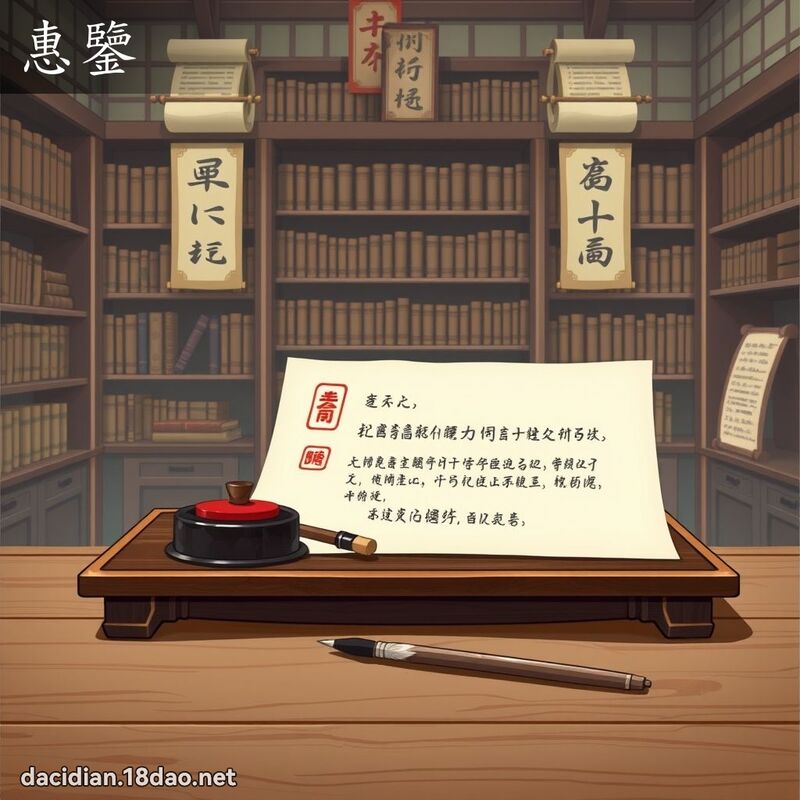 惠鑒 - 國語大辭典配圖