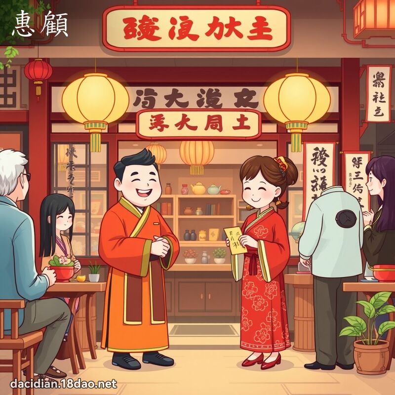 惠顧 - 國語大辭典配圖