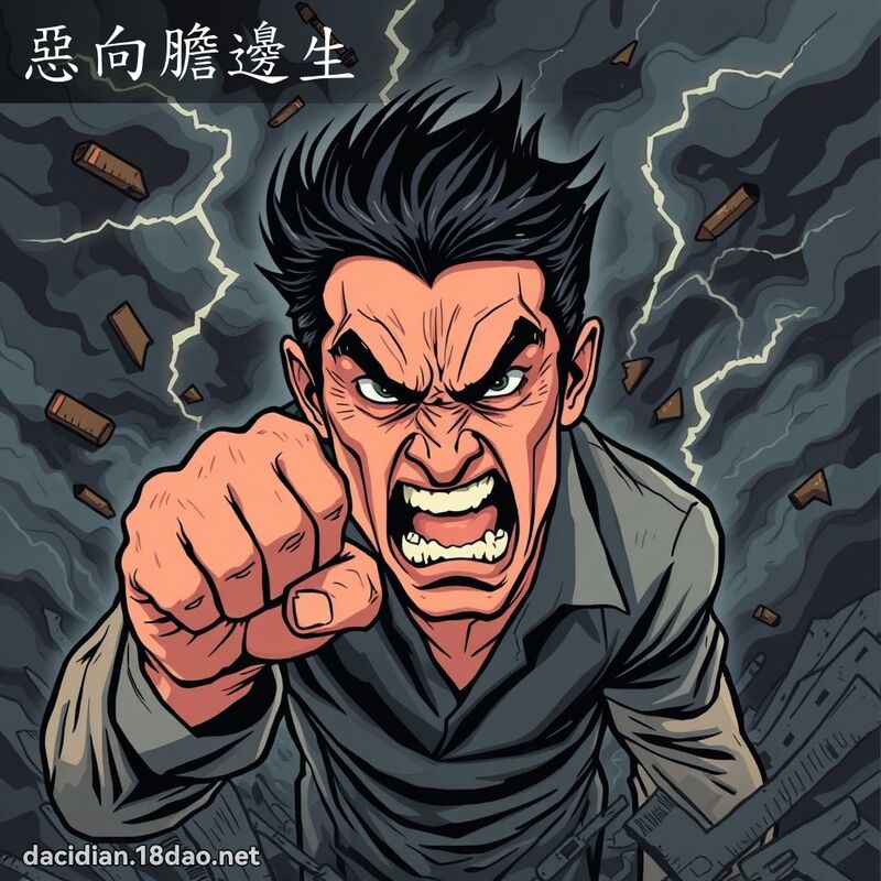 惡向膽邊生 - 國語大辭典配圖