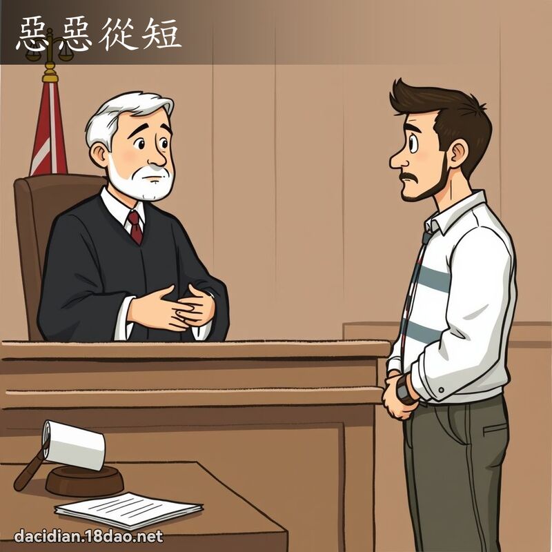 惡惡從短 - 國語大辭典配圖
