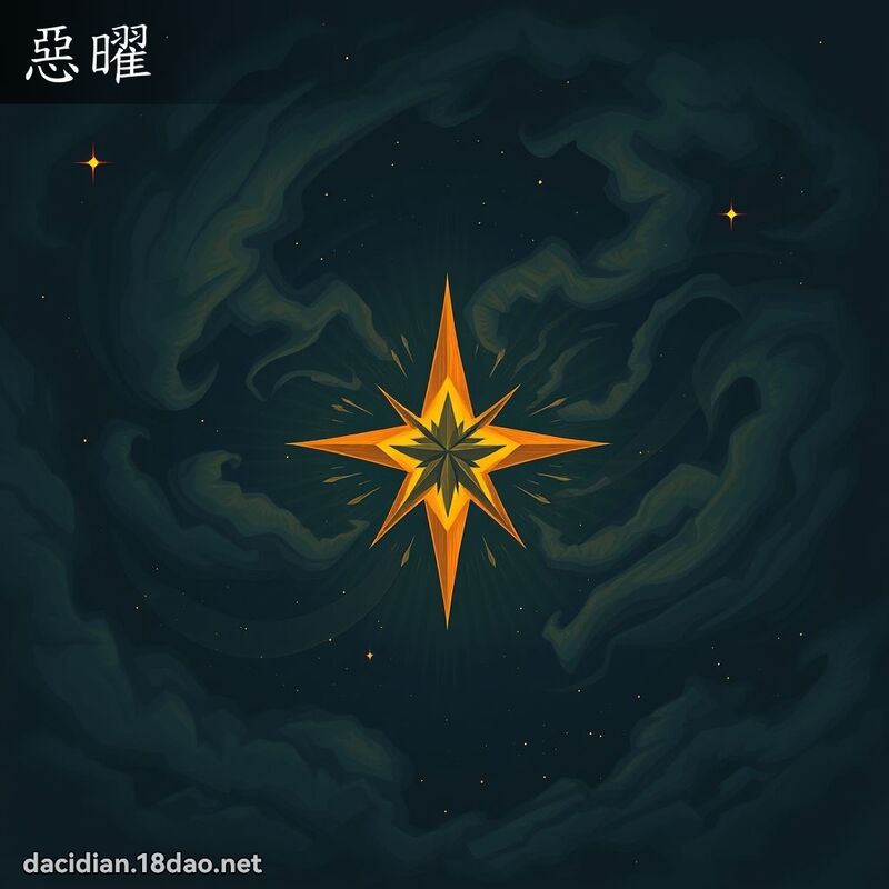惡曜 - 國語大辭典配圖