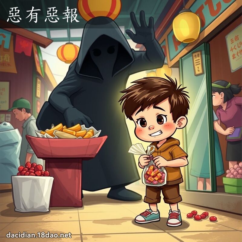 惡有惡報 - 國語大辭典配圖