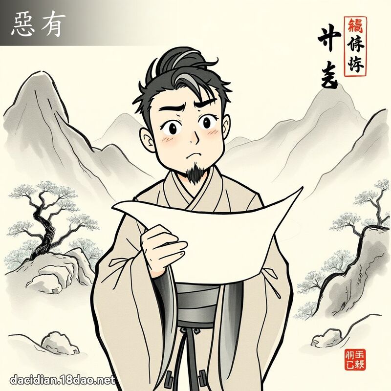 惡有 - 國語大辭典配圖