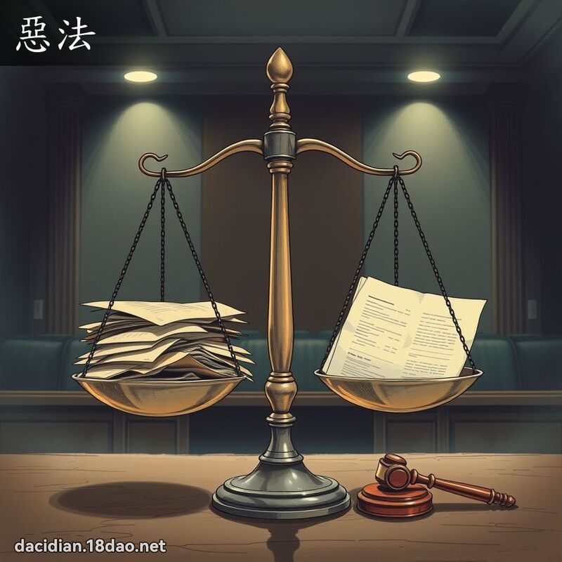 惡法 - 國語大辭典配圖