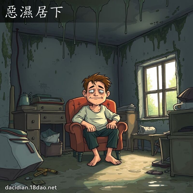 恶湿居下 - 国语大辞典配图