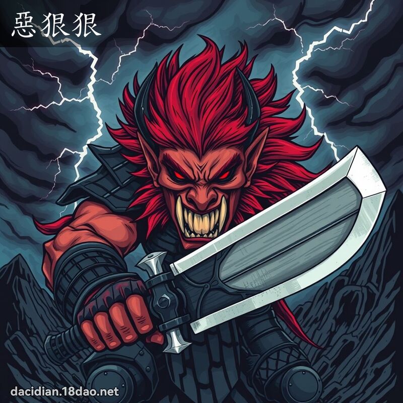 惡狠狠 - 國語大辭典配圖