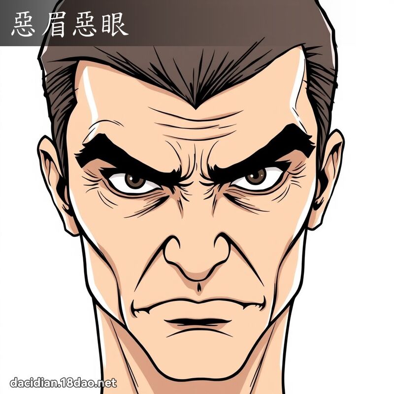 惡眉惡眼 - 國語大辭典配圖