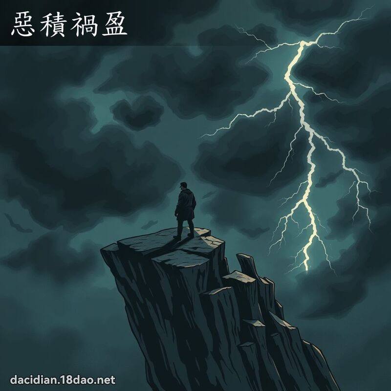 惡積禍盈 - 國語大辭典配圖