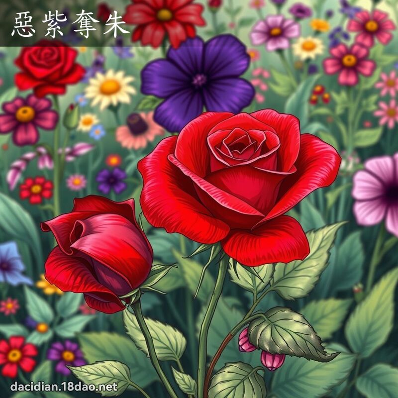 惡紫奪朱 - 國語大辭典配圖