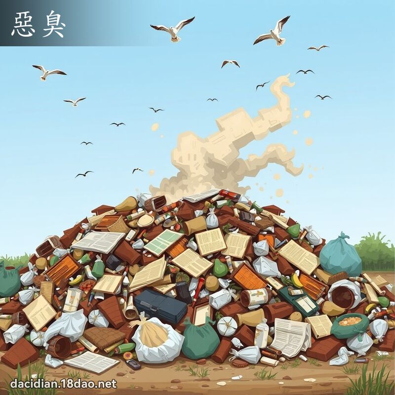 惡臭 - 國語大辭典配圖