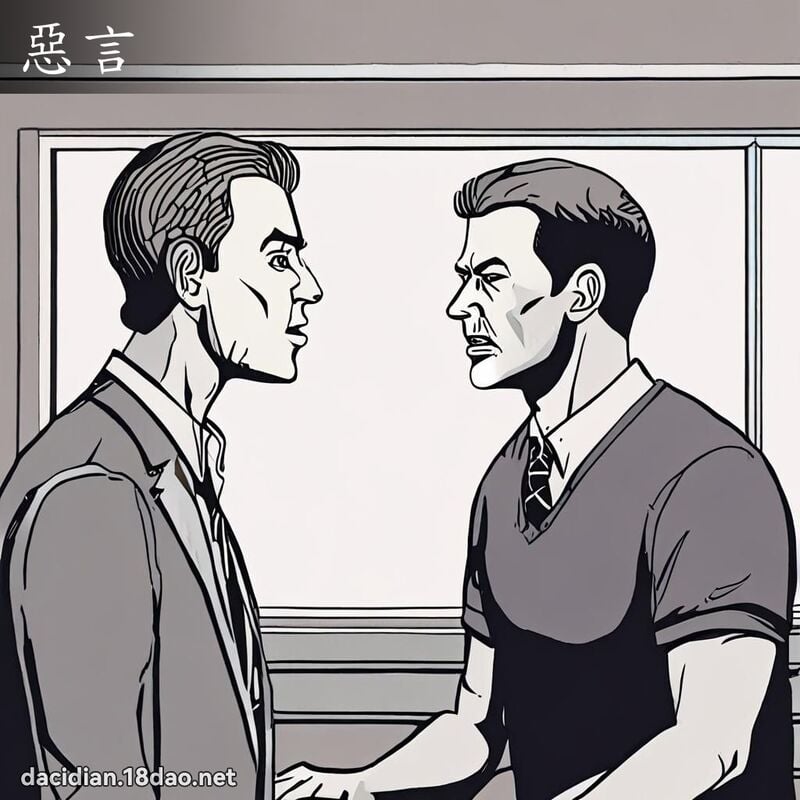 惡言 - 國語大辭典配圖