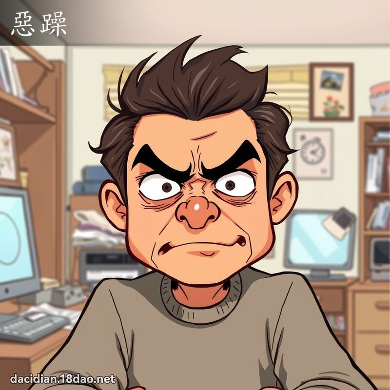 惡躁 - 國語大辭典配圖