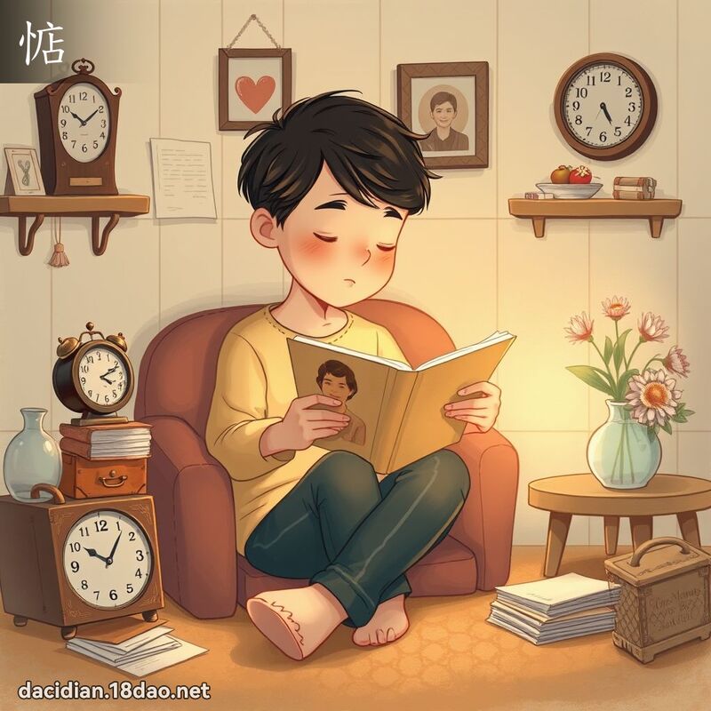 惦 - 國語大辭典配圖