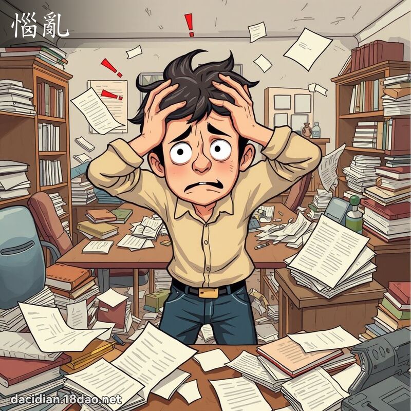 惱亂 - 國語大辭典配圖