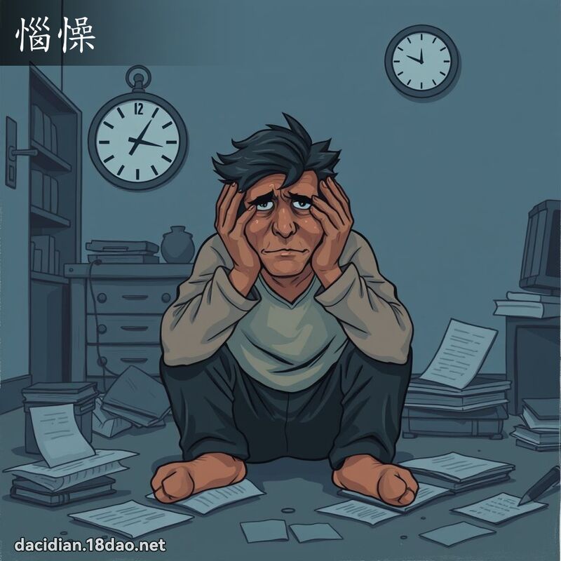 恼懆 - 国语大辞典配图