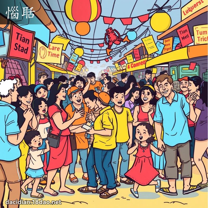 恼聒 - 国语大辞典配图