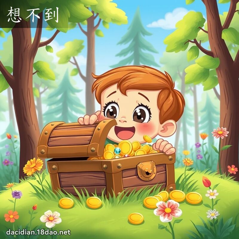 想不到 - 國語大辭典配圖