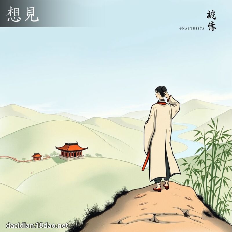 想見 - 國語大辭典配圖