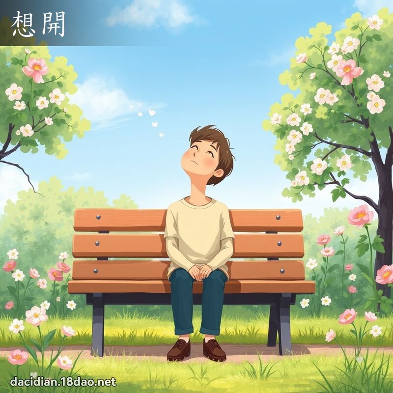 想開 - 國語大辭典配圖