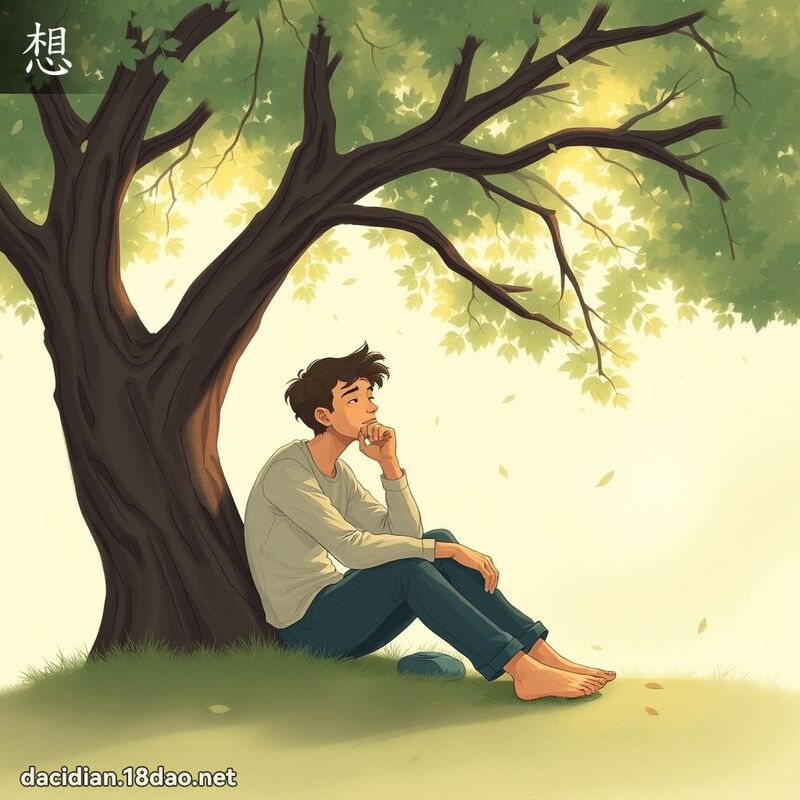 想 - 國語大辭典配圖
