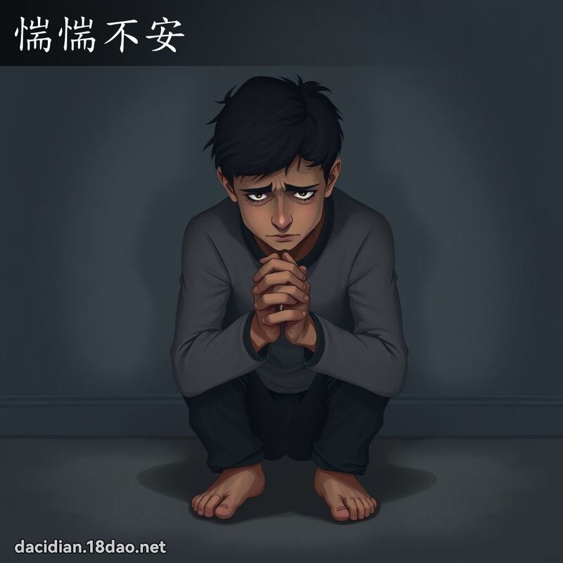 惴惴不安 - 国语大辞典配图