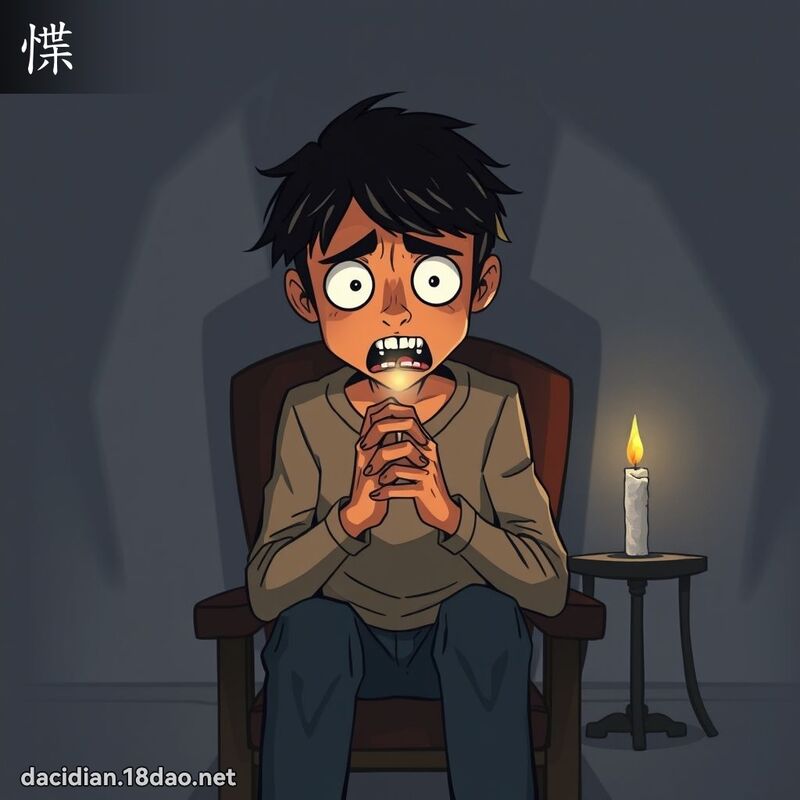 惵 - 國語大辭典配圖