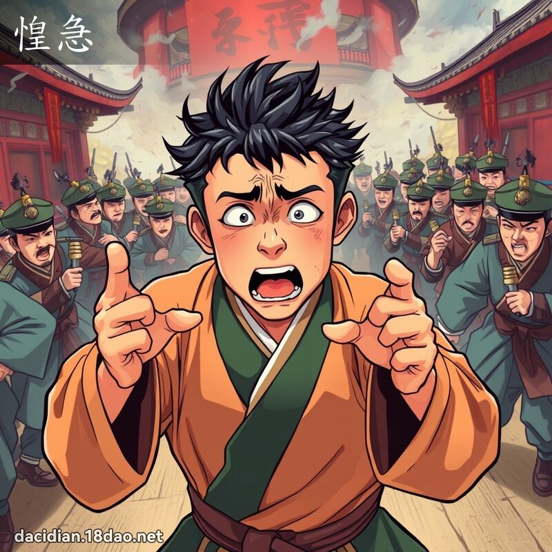 惶急 - 国语大辞典配图
