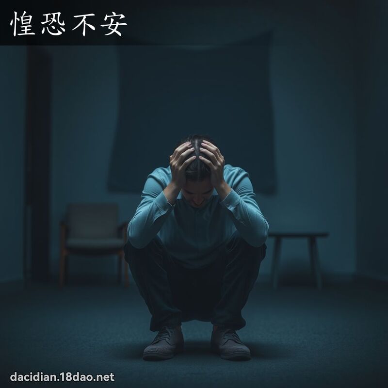 惶恐不安 - 國語大辭典配圖