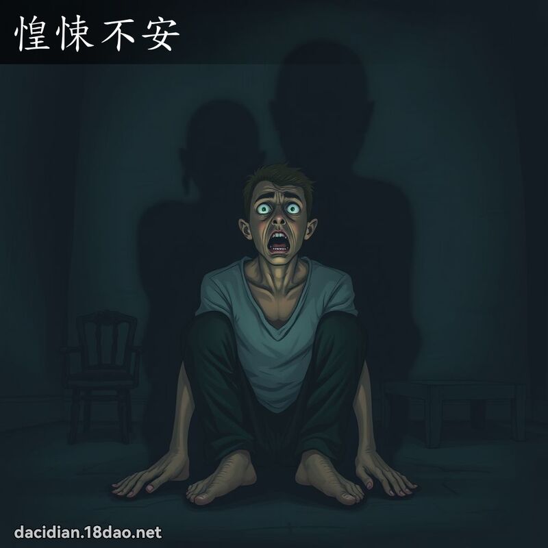 惶悚不安 - 国语大辞典配图