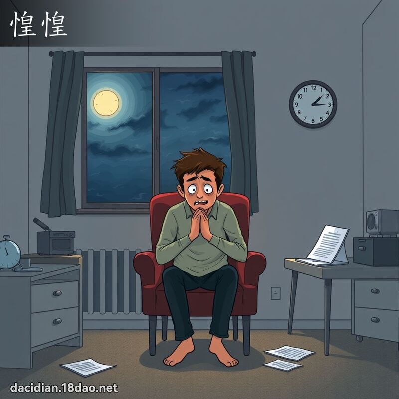 惶惶 - 国语大辞典配图