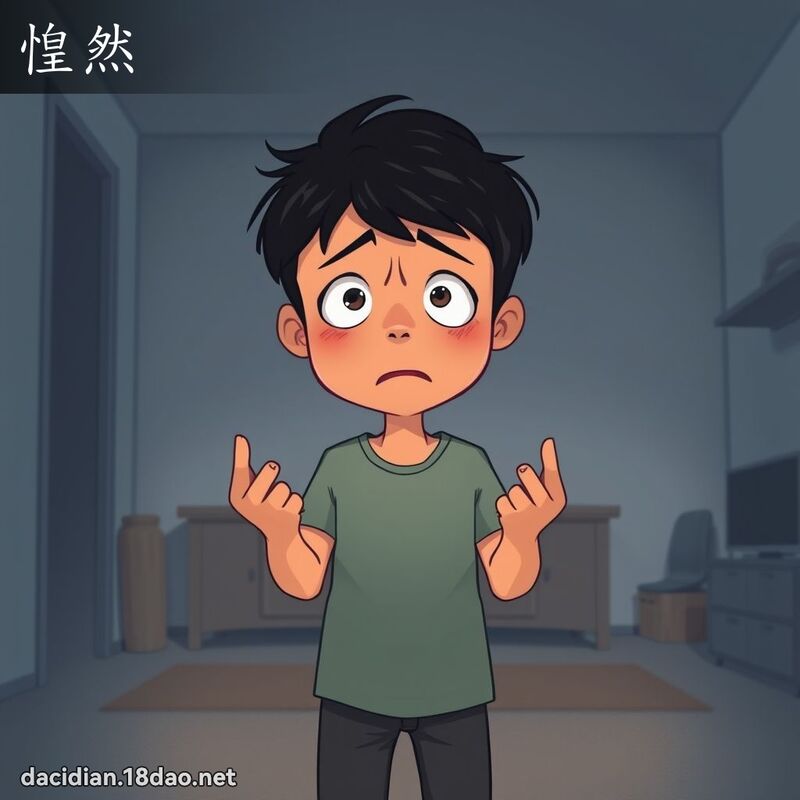 惶然 - 国语大辞典配图