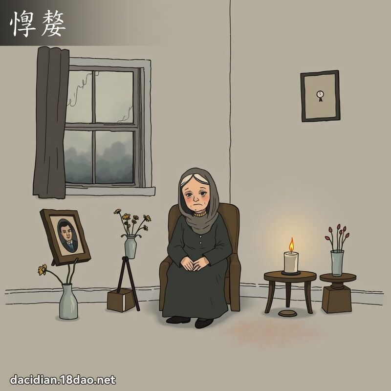 惸嫠 - 國語大辭典配圖