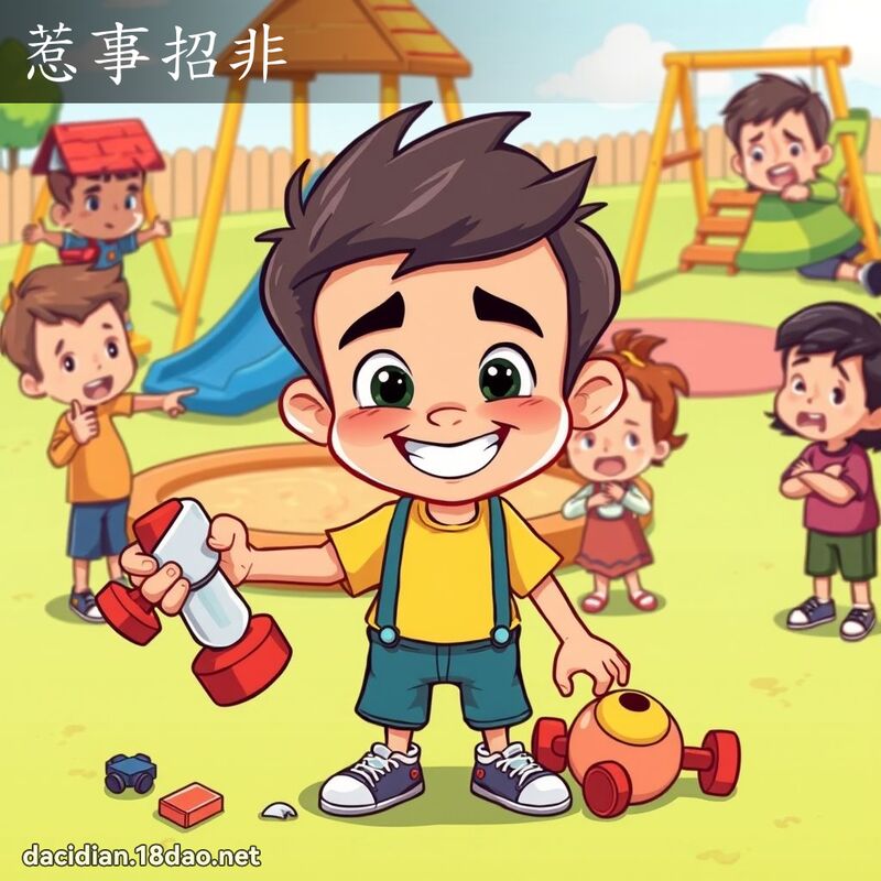 惹事招非 - 國語大辭典配圖