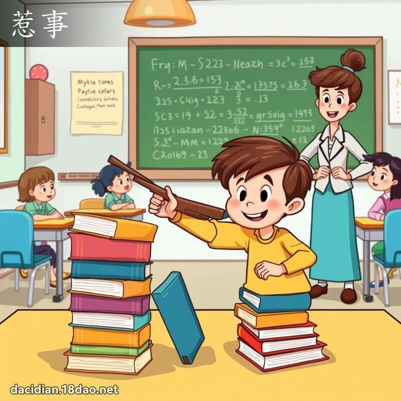 惹事 - 国语大辞典配图