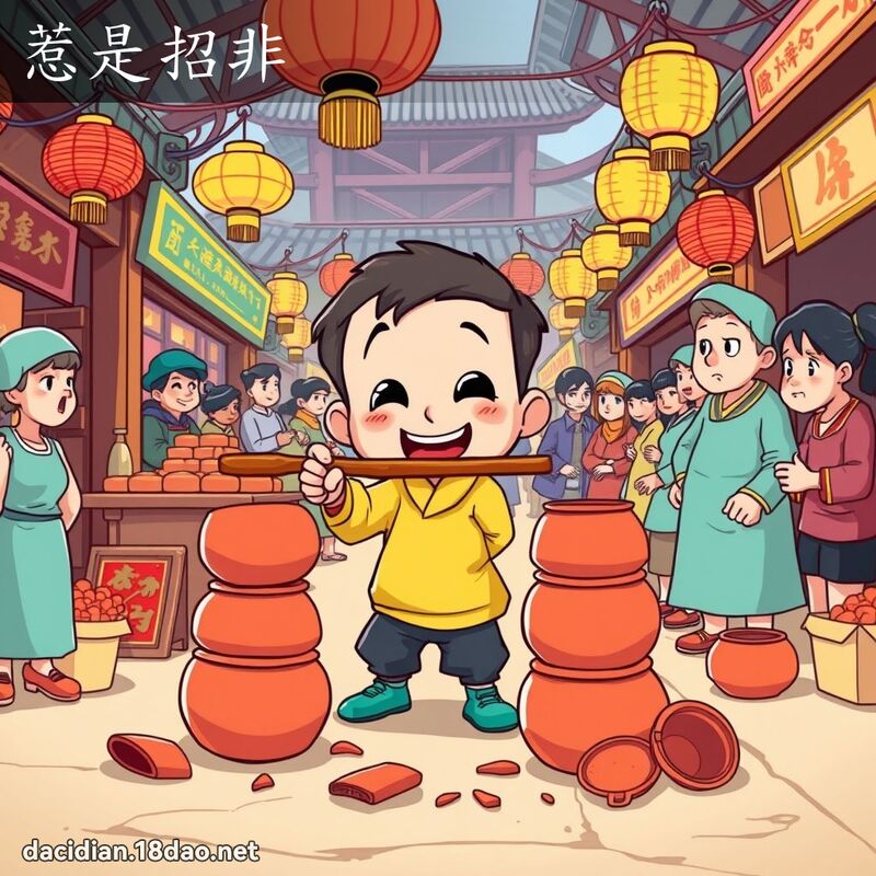 惹是招非 - 国语大辞典配图
