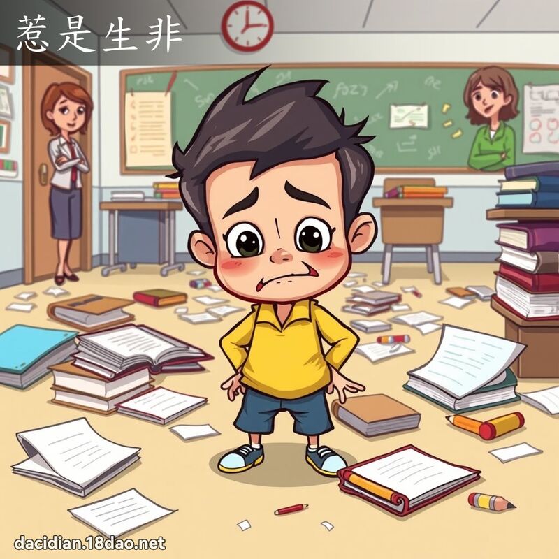 惹是生非 - 國語大辭典配圖