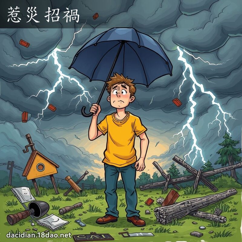 惹災招禍 - 國語大辭典配圖