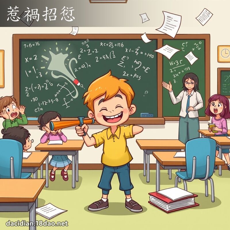 惹禍招愆 - 國語大辭典配圖