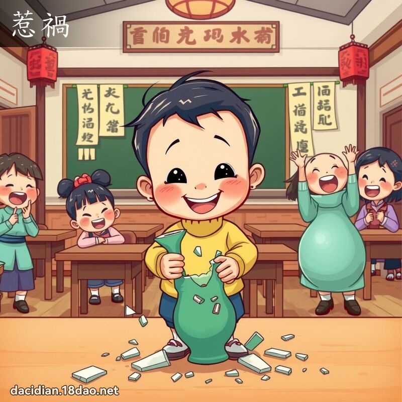 惹祸 - 国语大辞典配图