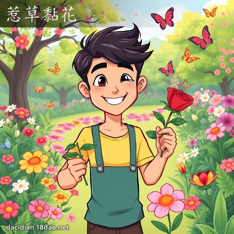 惹草黏花 - 國語大辭典配圖