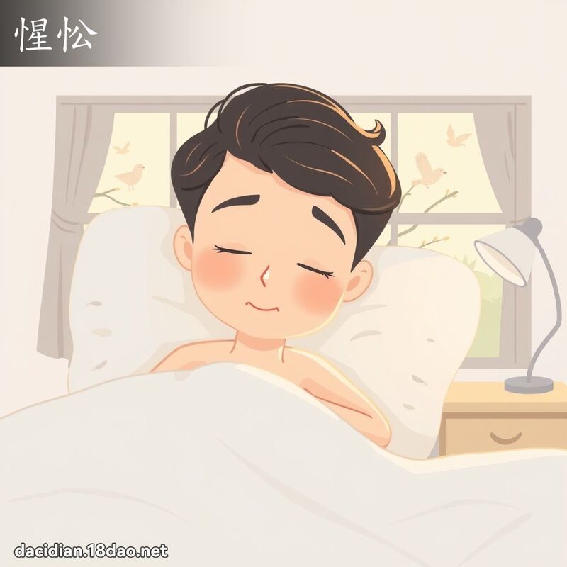 惺忪 - 国语大辞典配图