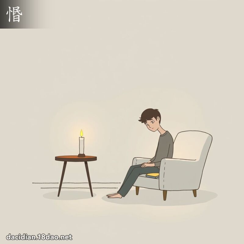 惽 - 國語大辭典配圖
