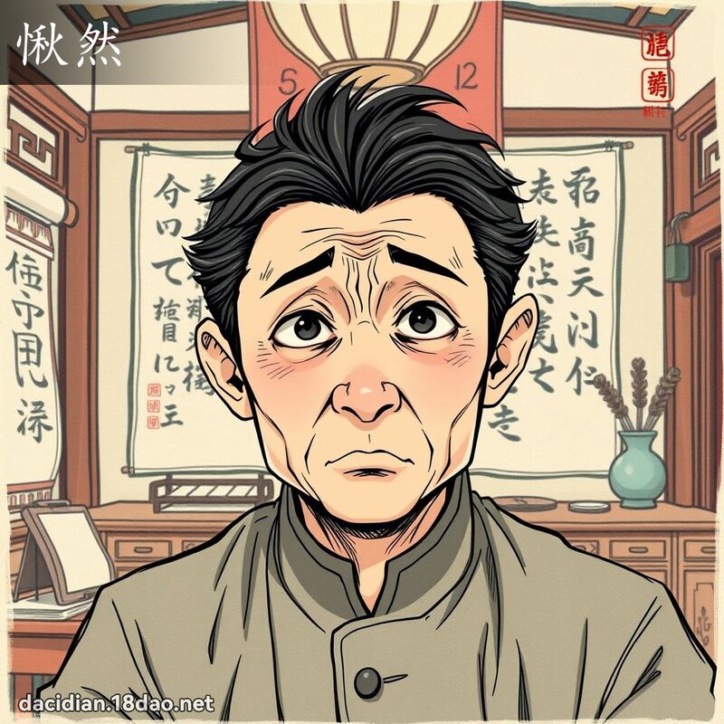 愀然 - 国语大辞典配图