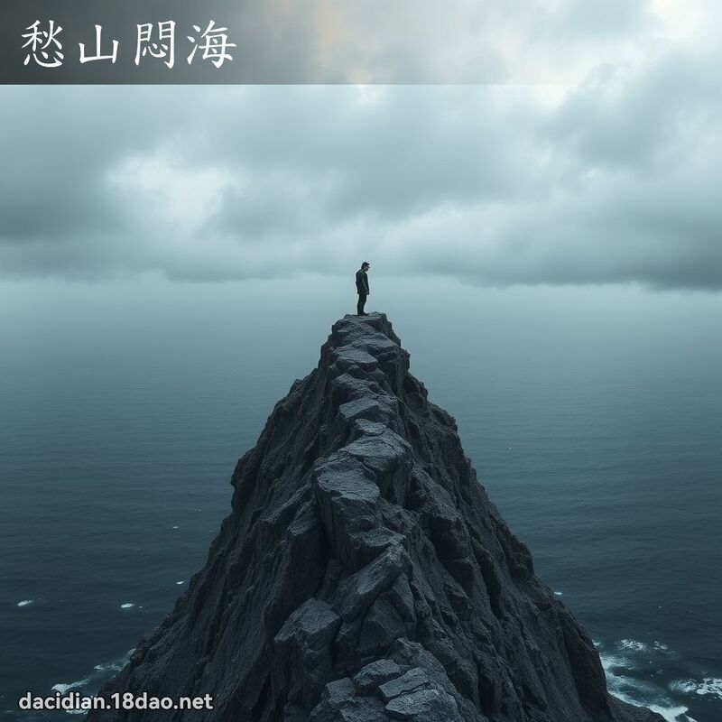 愁山闷海 - 国语大辞典配图