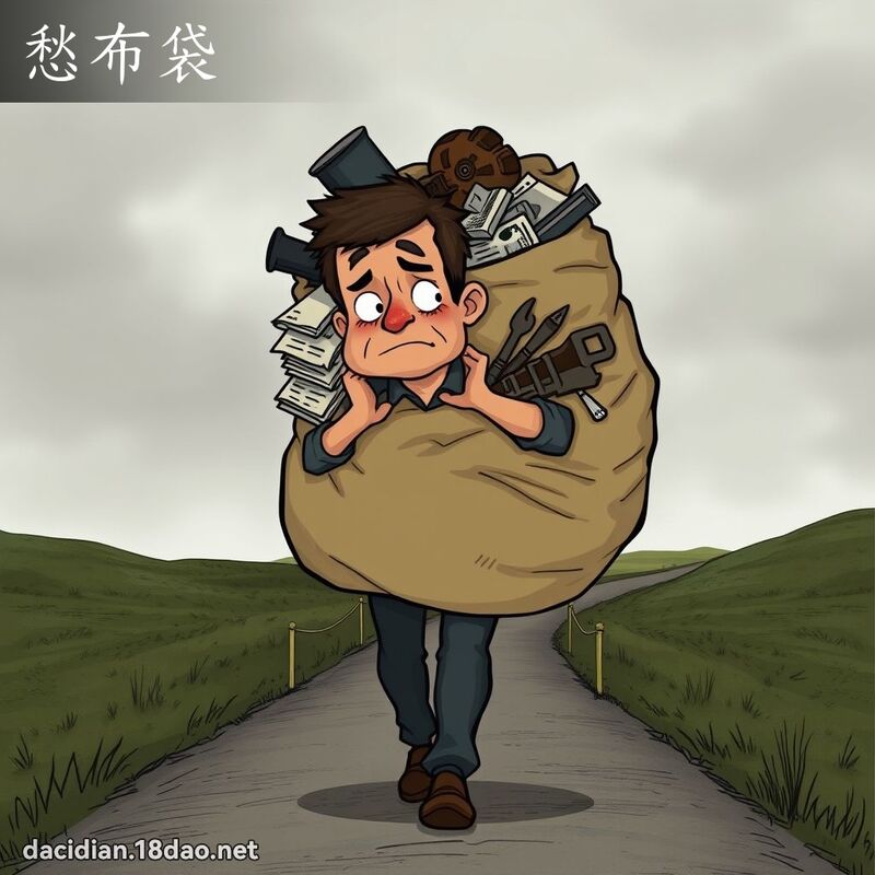 愁布袋 - 国语大辞典配图