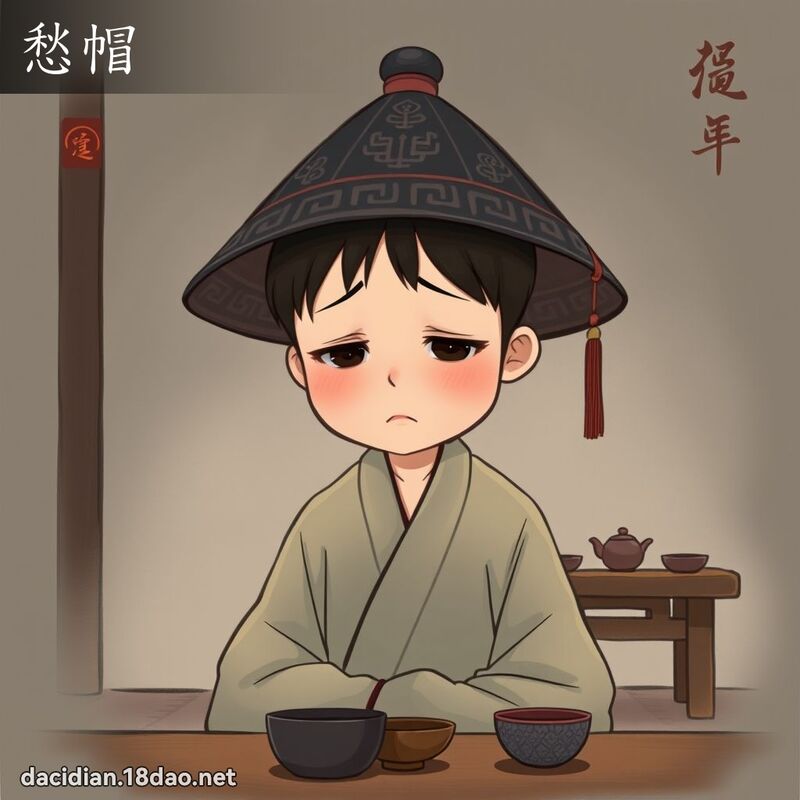 愁帽 - 国语大辞典配图