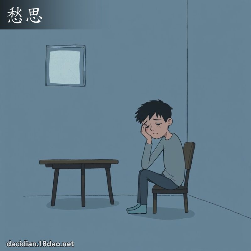 愁思 - 國語大辭典配圖