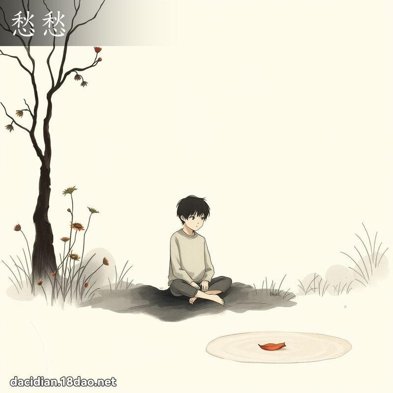 愁愁 - 国语大辞典配图